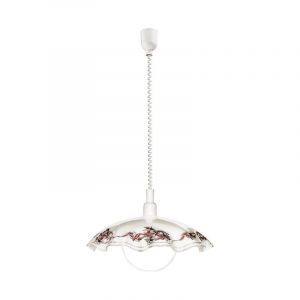 Suspension blanche en verre, Kaj
