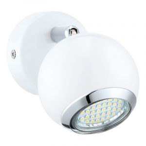 Spot plafond chromé en acier, Anissa