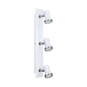 Spot plafond chromé en verre, Jasmijn, IP44
