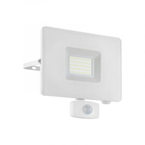 Applique extérieur avec détecteur de mouvement blanche en aluminium, Joey, IP44