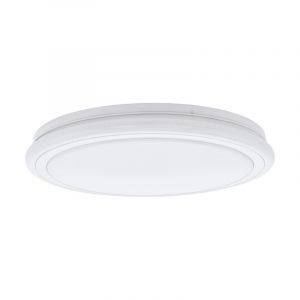 Lampe plafond blanche en acier, Elseline, 30W, couleur réglable LED