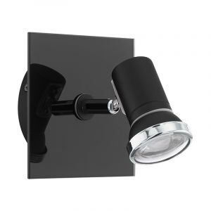 Spot plafond chromé en acier, Jasmijn, IP44
