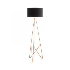 Lampadaire cuivre en métal, Viola, avec interrupteur