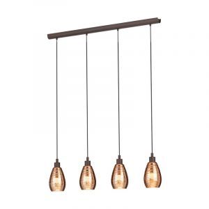 Suspension marronne en verre, Kik