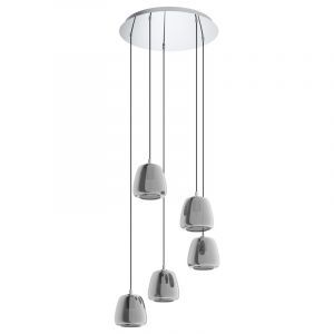 Suspension chromée en verre, Gauke