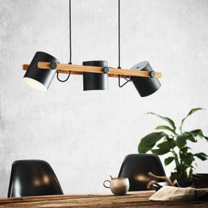 Suspension en bois noire, Kaspar