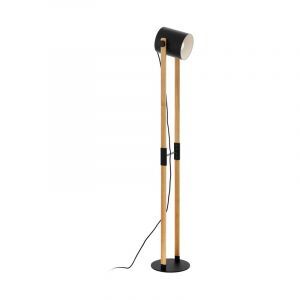 Lampadaire crème en acier, Kaspar, avec interrupteur