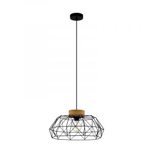 Suspension noire en acier, Joseline