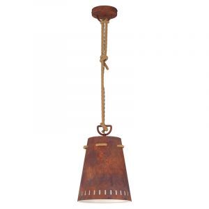 Suspension couleur rouille en acier, Everardus