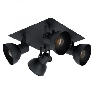 Spot plafond noir en acier, Angelina