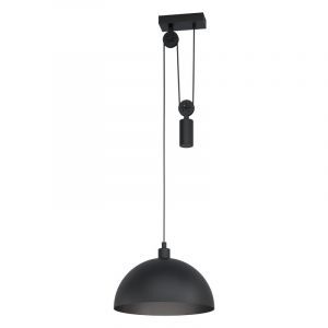 Suspension noire en acier, Yvette