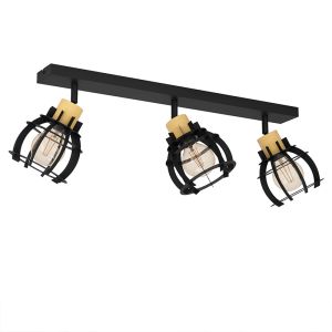 Spot plafond noir en aluminium, Redouan