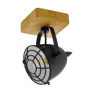 Spot plafond en bois marron, Pasquale