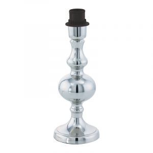 Lampe de table sans abat-jour chromée en acier, Mason, avec interrupteur