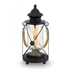 Lampe de table noire en acier, Katoo, avec interrupteur