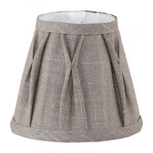 Abat-jour gris Noah, tissu, classique