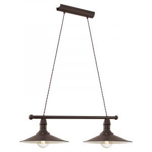 Suspension marronne en acier, Jalysha