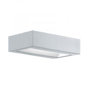 Luminaire extérieur argentée en acier inoxydable, Simen, 4W, 3000K LED, IP44