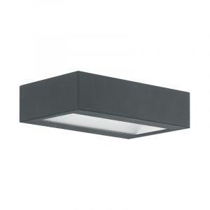 Luminaire extérieur anthracite en acier, Simen, 4W, 3000K LED, IP44