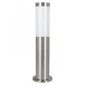 Luminaire extérieur argenté en plastique, Carlein, IP44