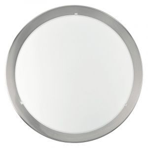 Lampe plafond nickel en verre, Agena