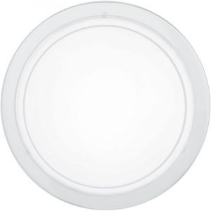 Lampe plafond blanche en verre, Agena