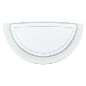 Applique murale blanche en verre, Agena