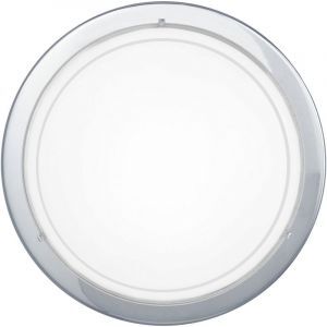 Lampe plafond chromée en verre, Agena