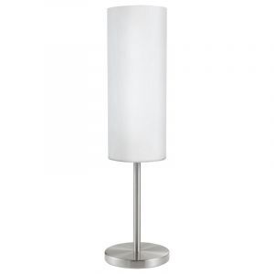 Lampe de table nickel en verre, Ciuda, avec interrupteur