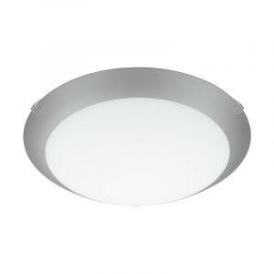 Lampe plafond blanche en verre, Bada