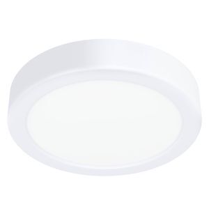 Lampe plafond blanche en plastique, Geraldo, 11W, 3000K LED