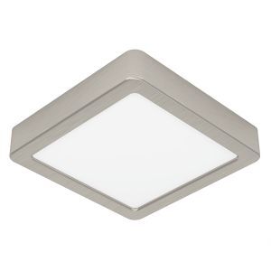 Lampe plafond nickel en plastique, Geraldo, 11W, 3000K LED