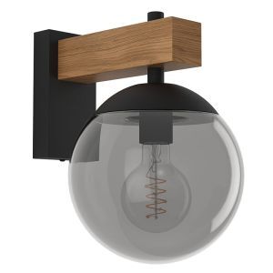 Luminaire extérieur gris en verre, Boris, IP44