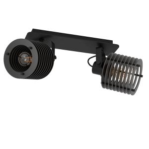 Spot plafond noir en bois, Randy