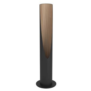 Lampe de table marronne en aluminium, Aloysius, avec interrupteur