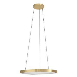 Suspension dorée en aluminium, Samson, 25,2W, 3000K LED