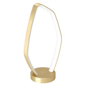 Lampe de table dorée en aluminium, Samson, 10,8W, 3000K LED, avec interrupteur