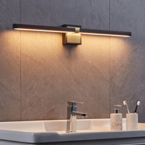 Applique salle de bain laiton en acier, Natasha, 17,5W, 3000K LED, IP44