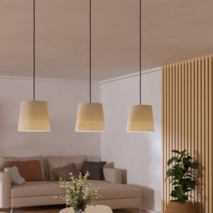Suspension noire en tissu, Siham