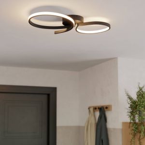 Plafonnier noir en aluminium, Thekla, 21W, 3000K LED