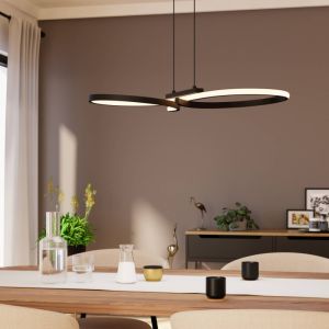 Suspension noire en aluminium, Thekla, 21W, 3000K LED