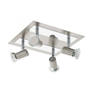 Spot plafond chromé en acier, Tjisse