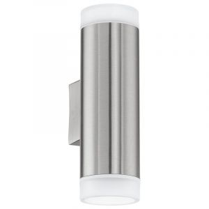 Applique up and down argentée en plastique, Marlies, IP44