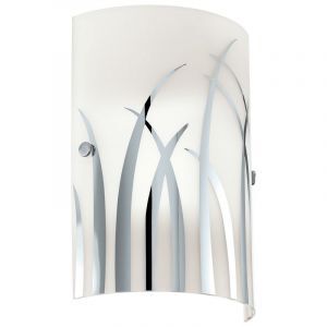 Applique murale blanche en verre, Ilyas