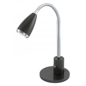 Lampe de table anthracite en métal, Said, avec interrupteur