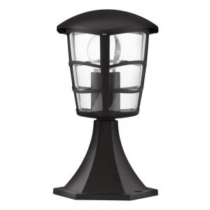 Luminaire extérieur noir en plastique, Inas, IP44