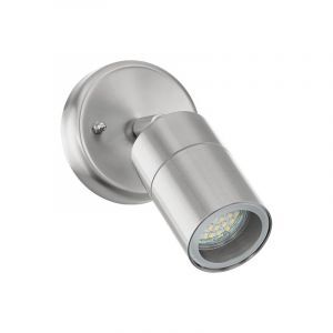 Luminaire extérieur argentée en verre, Jaydae, IP44