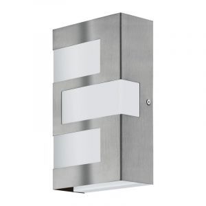 Luminaire extérieur argenté en plastique, Maegan, 3W, 3000K LED, IP44