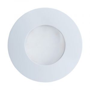 Spot encastré blanc en verre, Margarita, IP65
