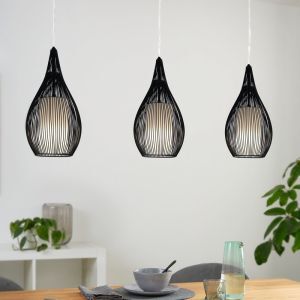 Suspension noire en verre, Maritima